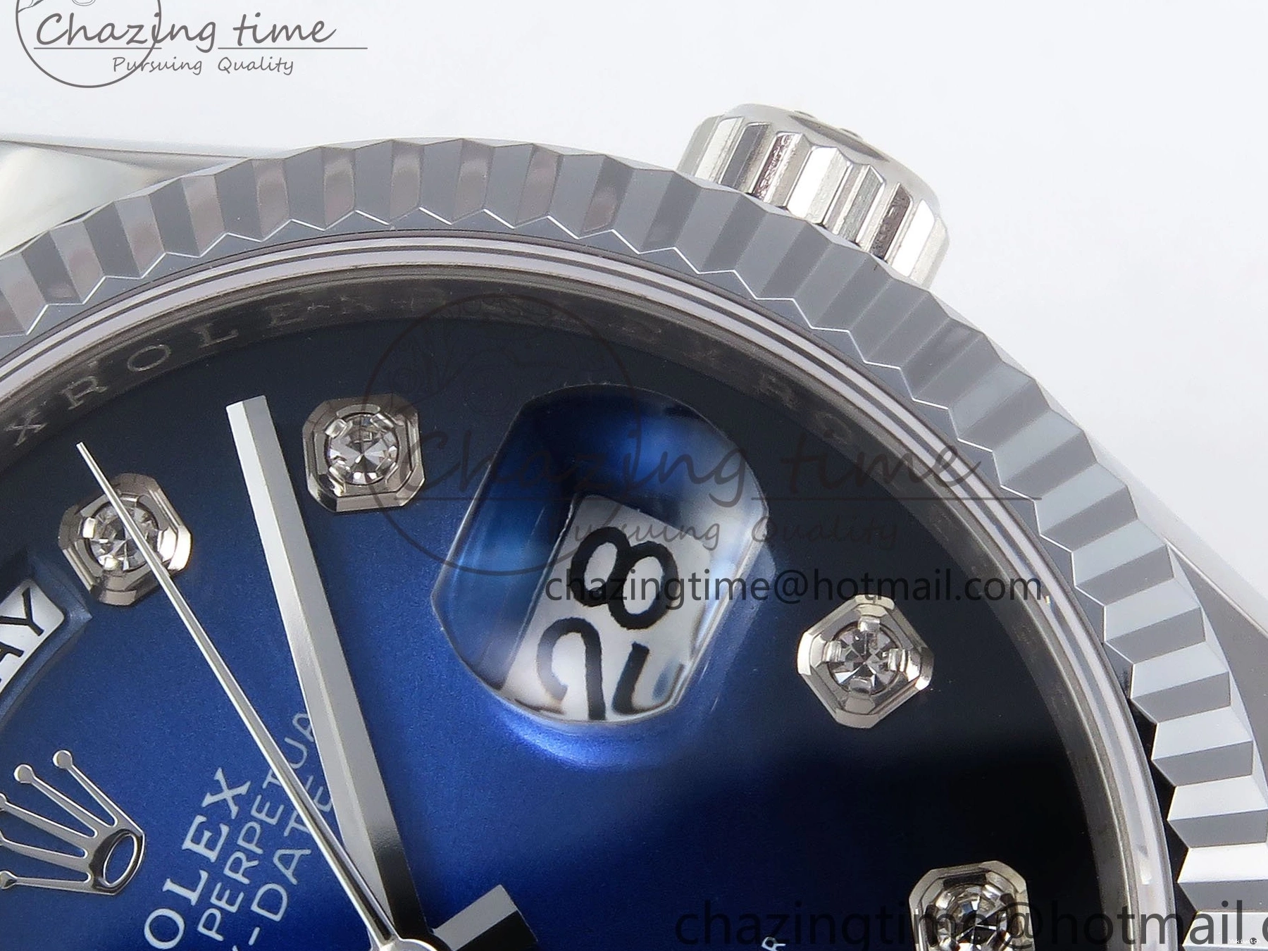 Diamonds 36 A2836 Dial on Day SS Edition Blue Date Best SS TWSF Bracelet 0411
